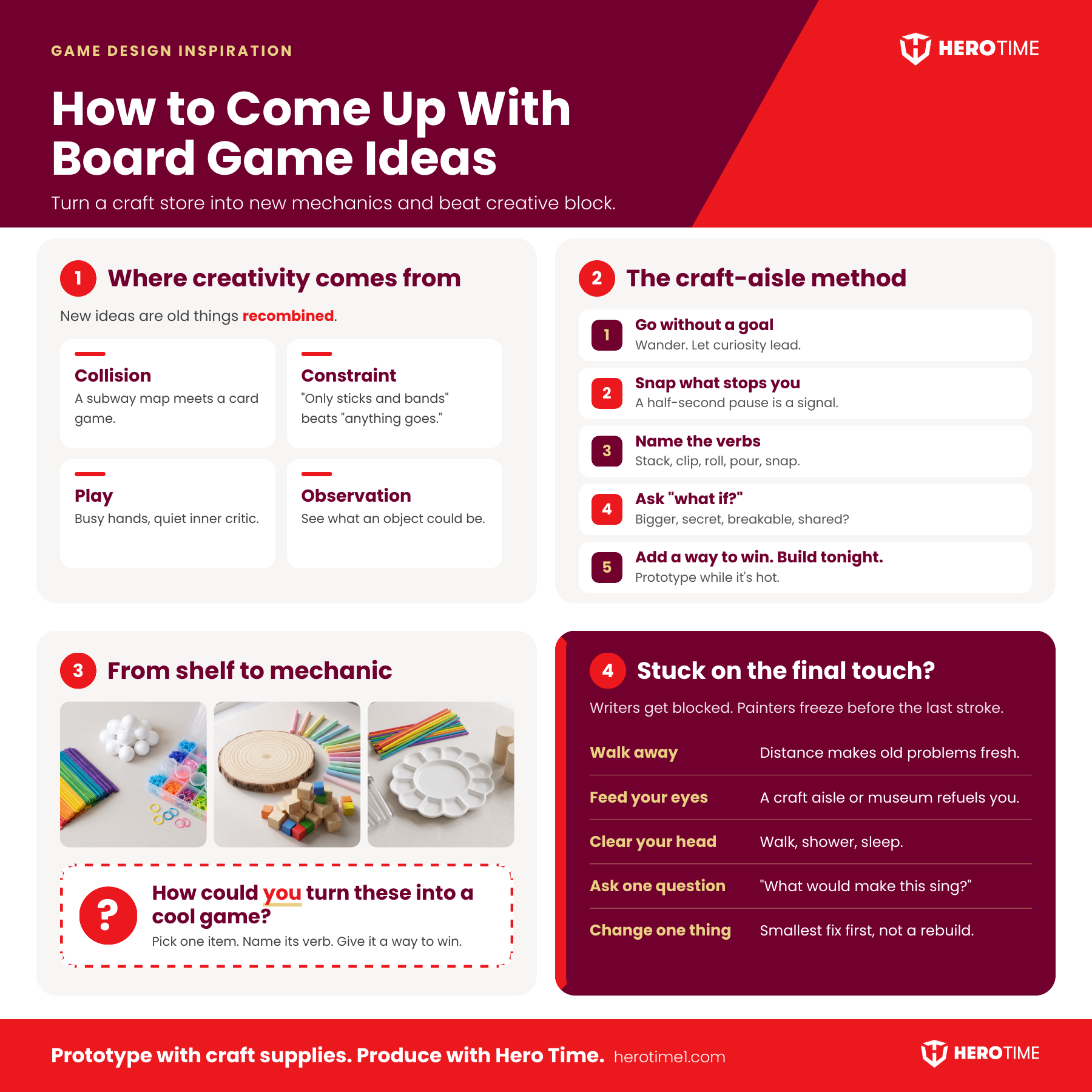 How to Come Up With Board Game Ideas: 10 Sparks From a Craft Store