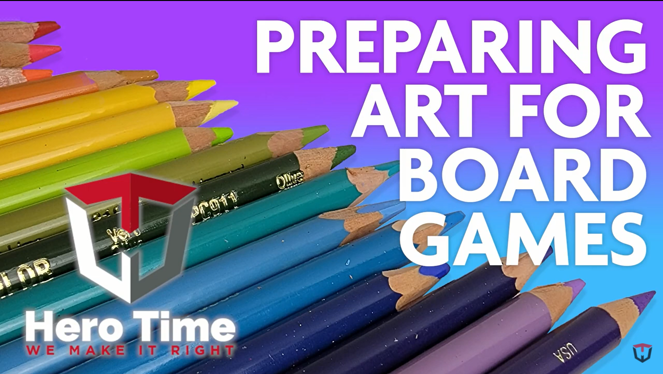 Art for board game manufacturing process